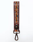 American Darling ADWSF108 Hand Tooled Genuine Leather Handle Strap For Wristlet Bags