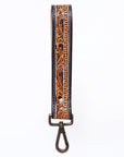 American Darling ADWSF109 Hand Tooled Genuine Leather Handle Strap For Wristlet Bags