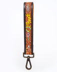 American Darling Hand Tooled Genuine Leather Handle Strap for Wristlet Bag Phone Wrist Keychain Wallet Purse Clutch Cellphone