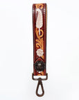 American Darling Hand Tooled Genuine Leather Handle Strap for Wristlet Bag Phone Wrist Keychain Wallet Purse Clutch Cellphone