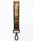 American Darling ADWSF121 Hand Tooled Genuine Leather Handle Strap For Wristlet Bags