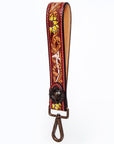 American Darling Hand Tooled Genuine Leather Handle Strap for Wristlet Bag Phone Wrist Keychain Wallet Purse Clutch Cellphone