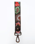 American Darling Hand Tooled Genuine Leather Handle Strap for Wristlet Bag Phone Wrist Keychain Wallet Purse Clutch Cellphone