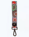 American Darling Hand Tooled Genuine Leather Handle Strap for Wristlet Bag Phone Wrist Keychain Wallet Purse Clutch Cellphone