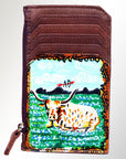 American Darling ADCCM101R36 Card-Holder Genuine Leather Women Bag Western Handbag Purse
