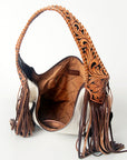 Hobo Hair On Saddle Blanket Genuine Leather Western Bag For Women