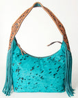 Hobo Hair On Saddle Blanket Genuine Leather Western Bag For Women