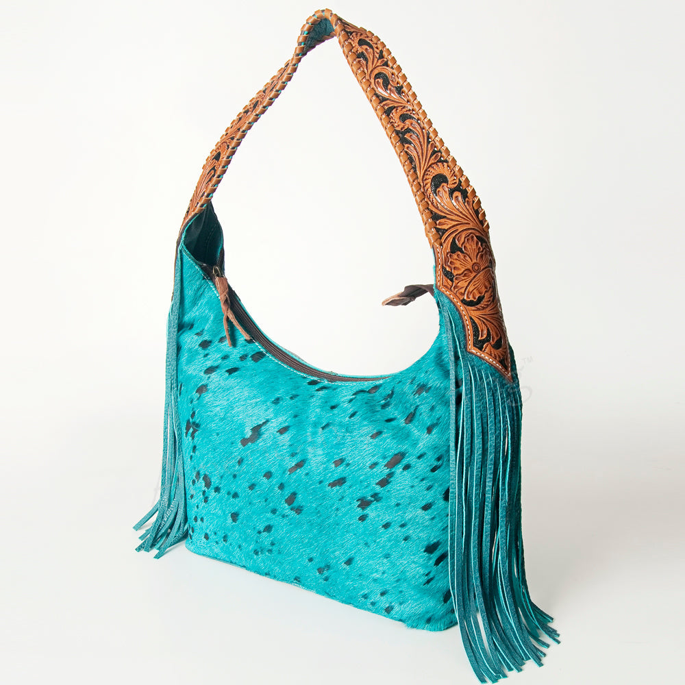 Hobo Hair On Saddle Blanket Genuine Leather Western Bag For Women