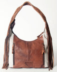 Hobo Hair On Saddle Blanket Genuine Leather Western Bag For Women