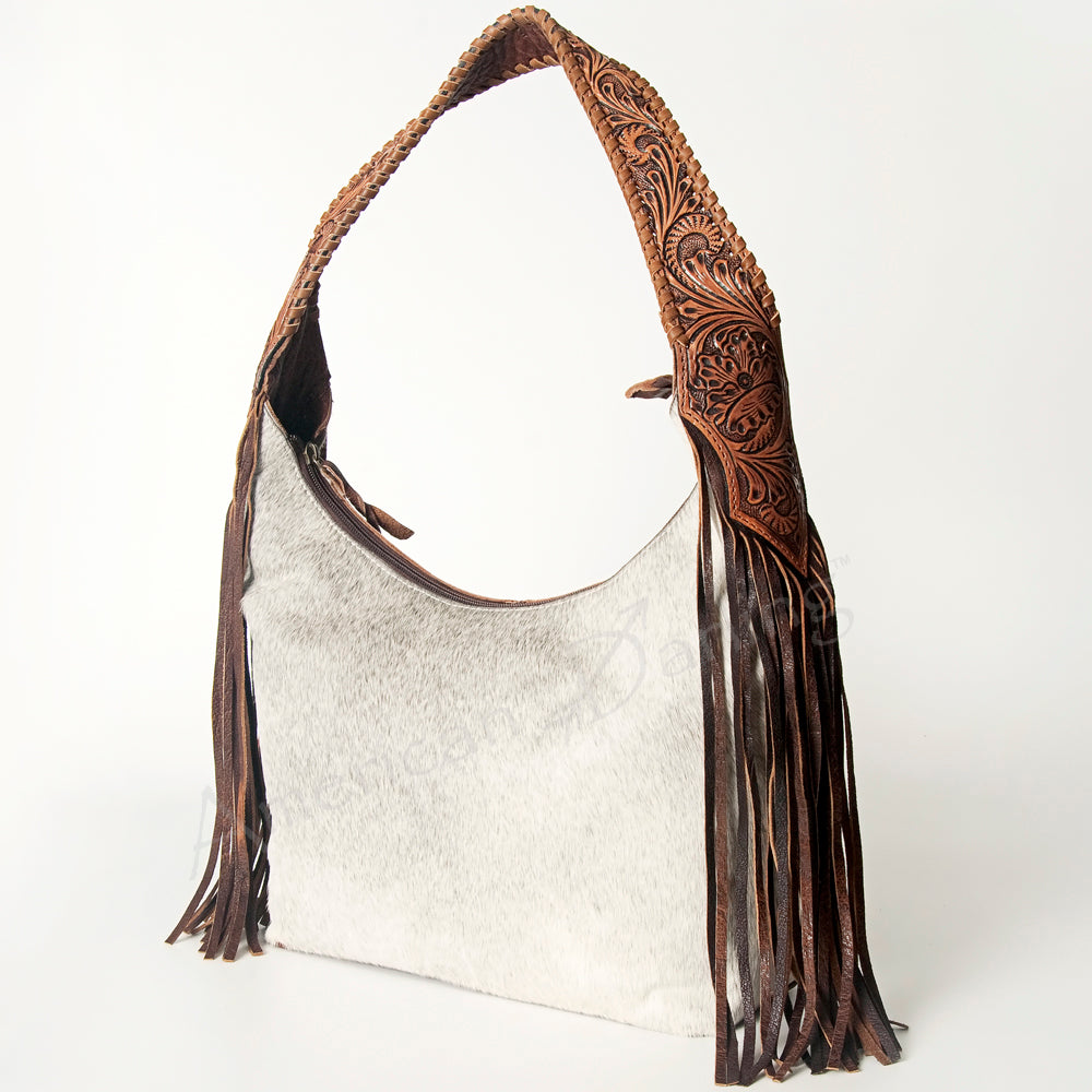 Hobo Hair On Saddle Blanket Genuine Leather Western Bag For Women