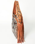 Hobo Hair On Saddle Blanket Genuine Leather Western Bag For Women