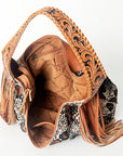 Hobo Hair On Saddle Blanket Genuine Leather Western Bag For Women