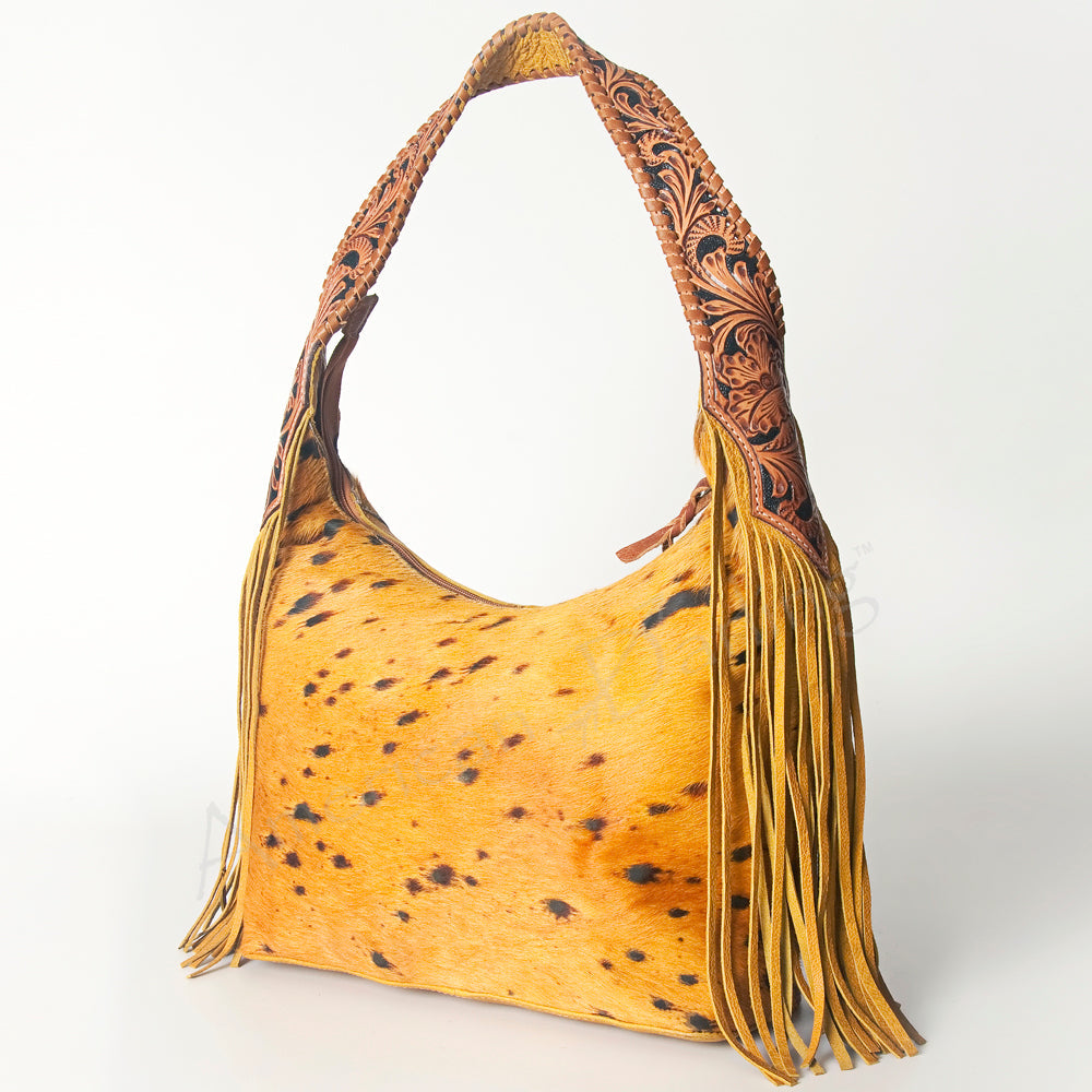 Hobo Hair On Saddle Blanket Genuine Leather Western Bag For Women