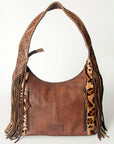 Hobo Hair On Saddle Blanket Genuine Leather Western Bag For Women