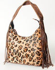 Hobo Hair On Saddle Blanket Genuine Leather Western Bag For Women