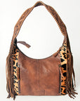 Hobo Hair On Saddle Blanket Genuine Leather Western Bag For Women