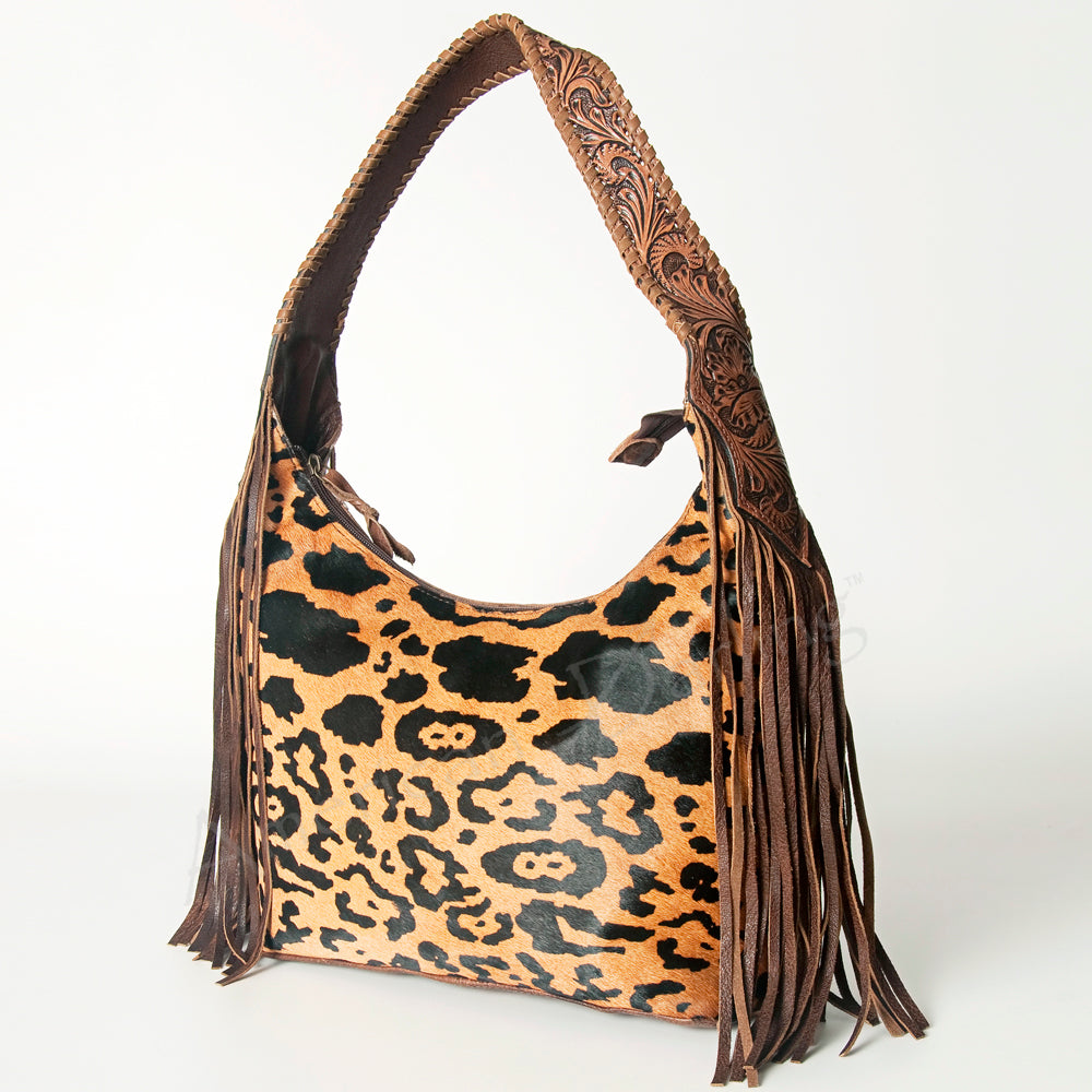Hobo Hair On Saddle Blanket Genuine Leather Western Bag For Women