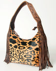 Hobo Hair On Saddle Blanket Genuine Leather Western Bag For Women