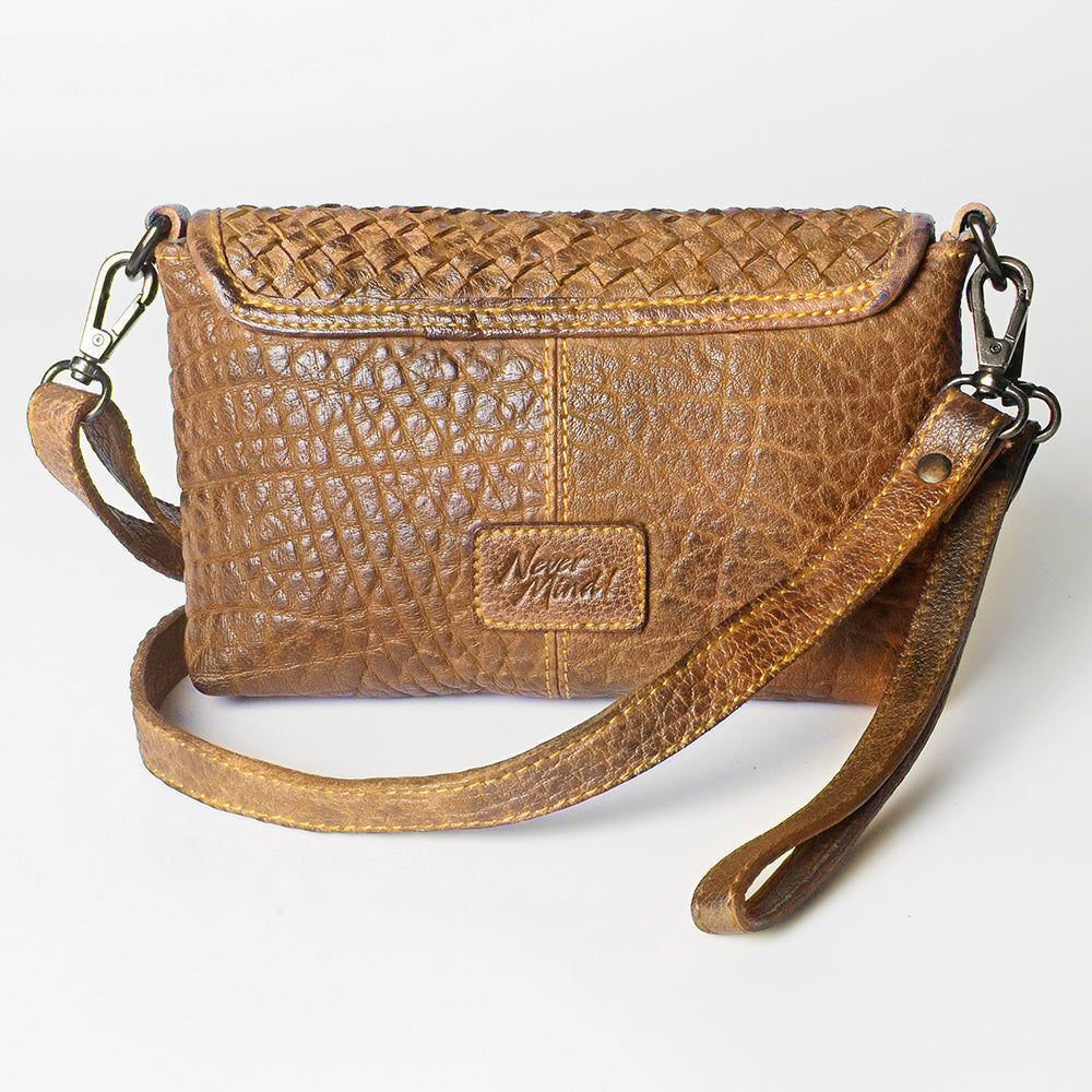 Never Mind Nmbgz104B Small Crossbody Vintage Handmade Genuine Cowhide Leather Women Bag Western Handbag Purse