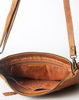 Vintage Handcrafted Genuine Cowhide Leather Crossbody Bag For Women Everyday Use