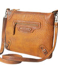 Vintage Handcrafted Genuine Cowhide Leather Crossbody Bag For Women Everyday Use
