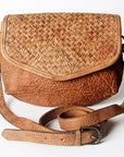 Never Mind Nmbgz107B Envelope Vintage Handmade Genuine Cowhide Leather Women Bag Western Handbag Purse