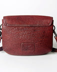 Never Mind Nmbgz108A Envelope Vintage Handmade Genuine Cowhide Leather Women Bag Western Handbag Purse