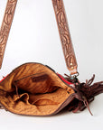 American Darling ADBGZ563 Signature Crossbody Hand Tooled Saddle Blanket Genuine Leather women bag western handbag purse