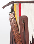 American Darling ADBGZ566 Signature Crossbody Hand Tooled Saddle Blanket Genuine Leather women bag western handbag purse