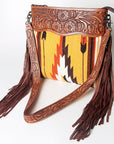 American Darling Signature Crossbody Hand Tooled Saddle Blanket Genuine Leather women bag western handbag purse
