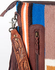 American Darling ADBGZ568 Signature Crossbody Hand Tooled Saddle Blanket Genuine Leather women bag western handbag purse