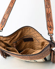 American Darling ADBGZ579 Signature Crossbody Hand Tooled Saddle Blanket Genuine Leather women bag western handbag purse