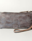 Never Mind Nmbg101A Wristlet Vintage Handmade Genuine Cowhide Leather Women Bag Western Handbag Purse