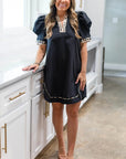 Ruth Sleeve Shift Mini Dress