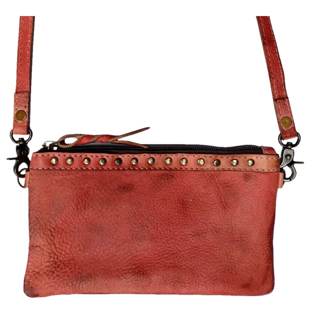 Never Mind Nmbg102B Small Crossbody Vintage Handmade Genuine Cowhide Leather Women Bag Western Handbag Purse