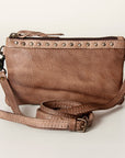 Never Mind Nmbg102E Small Crossbody Vintage Handmade Genuine Cowhide Leather Women Bag Western Handbag Purse