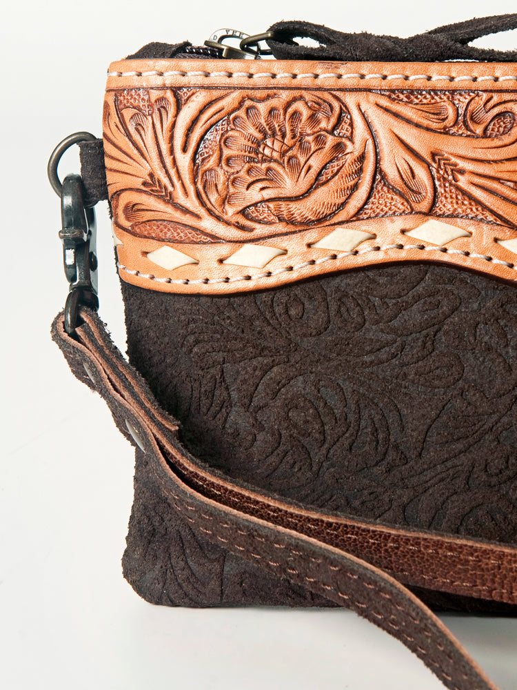 American Darling Wristlet Hand Tooled Embossed Genuine Leather Western Women Bag | Handbag Purse | Women Wristlet Purse | Wristlet Purse | Travel Wristlet Purse | Leather Wristlet Purse | Clutch Wristlet Purse