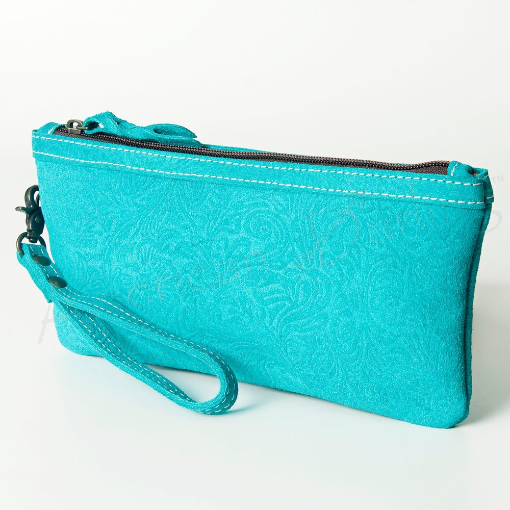 American Darling Wristlet Genuine Leather Women Bag W. Handbag Purse –