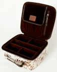 American Darling ADBGA228 Jewelry Case Hand Tooled Hair-On Genuine Leather Women Bag Western Handbag Purse