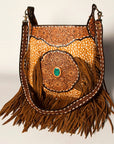American Darling Cross Body Hand Tooled Genuine Leather women bag western handbag purse
