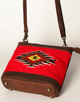 American Darling Large Crossbody Saddle Blanket Genuine Leather women bag western handbag purse