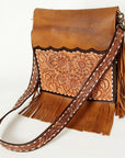 American Darling ADBGA239A Cross Body Hand Tooled Genuine Leather women bag western handbag purse