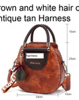 American Darling ADBGI212B Tote Hair On Genuine Leather Women Bag Western Handbag Purse