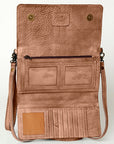 Never Mind Nmbg103B Wallet Vintage Handmade Genuine Cowhide Leather Women Bag Western Handbag Purse