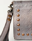 Never Mind Nmbg103D Wallet Vintage Handmade Genuine Cowhide Leather Women Bag Western Handbag Purse