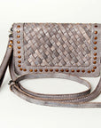 Never Mind Nmbg105C Wallet Vintage Handmade Genuine Cowhide Leather Women Bag Western Handbag Purse