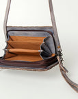 Never Mind Nmbg105C Wallet Vintage Handmade Genuine Cowhide Leather Women Bag Western Handbag Purse