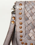 Never Mind Nmbg105C Wallet Vintage Handmade Genuine Cowhide Leather Women Bag Western Handbag Purse