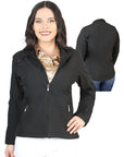 Womens Zipper Jacket in Black