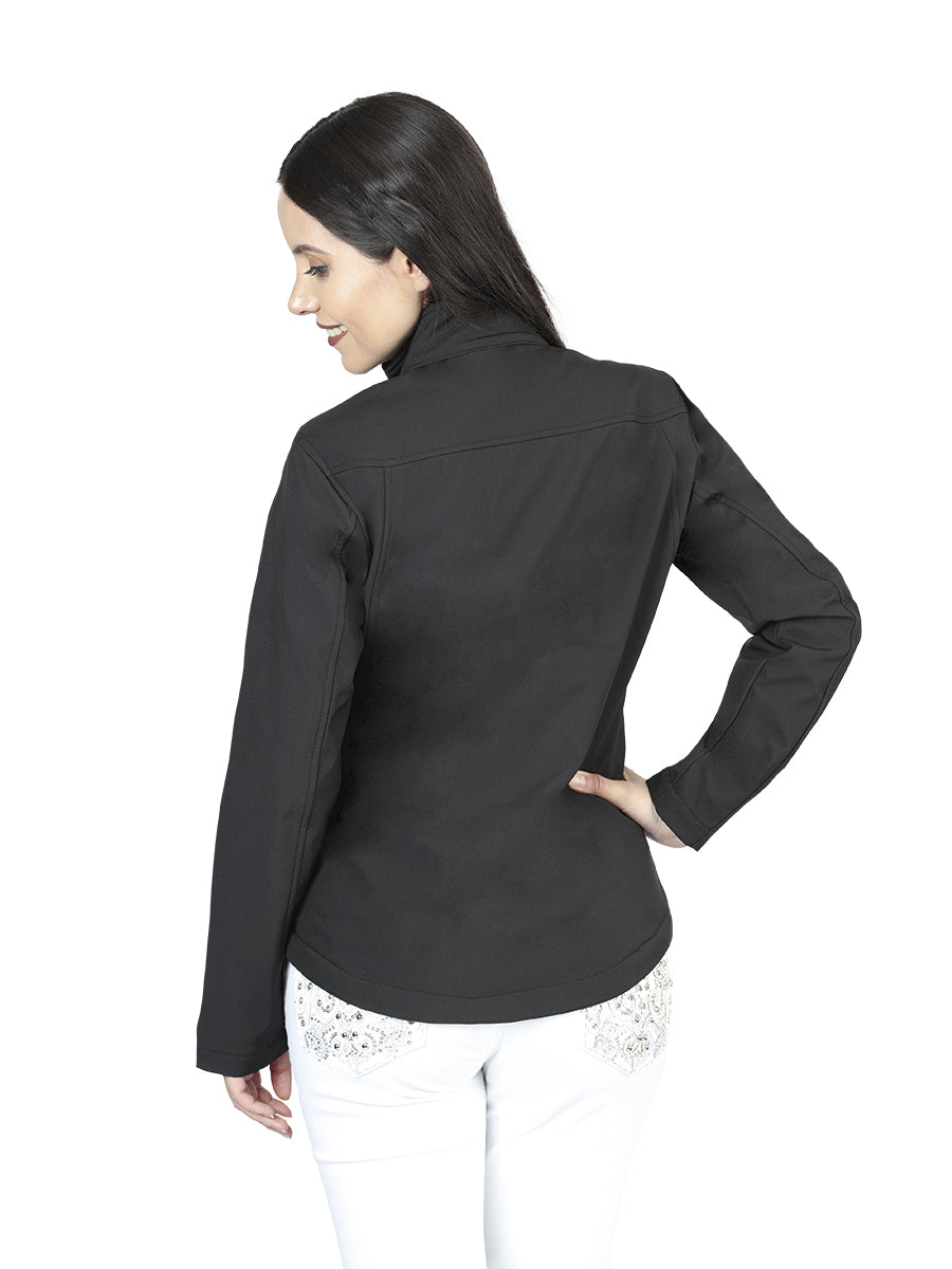 Womens Zipper Jacket in Black